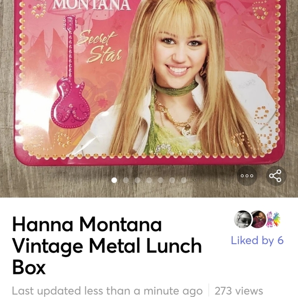 Hanna Montana Vintage Metal Lunch Box - Picture 3 of 9
